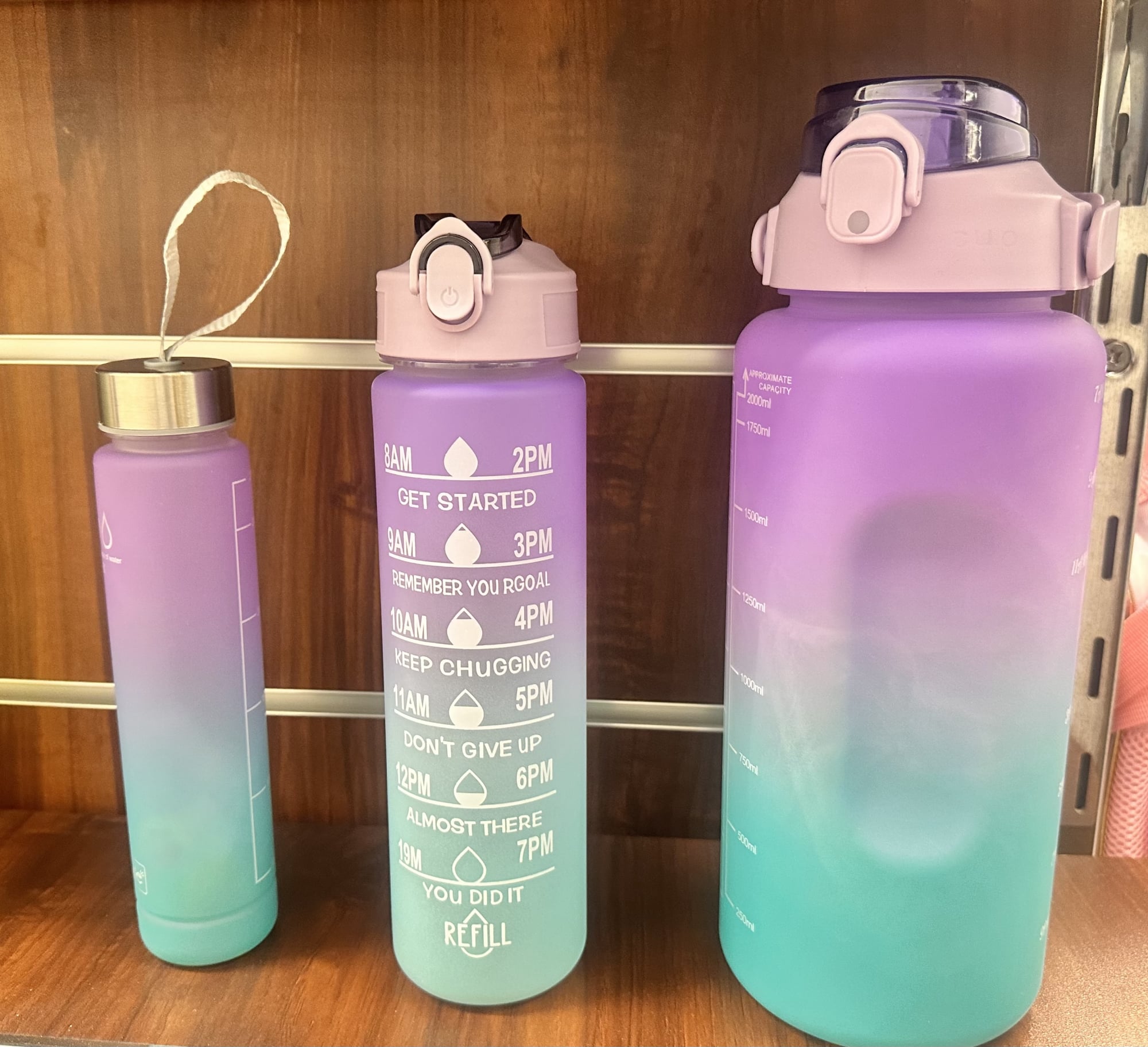 Water bottles